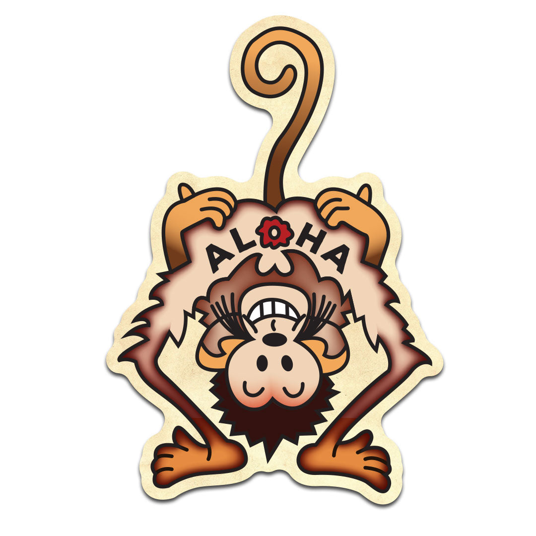 Aloha Monkey Maui Sticker Company