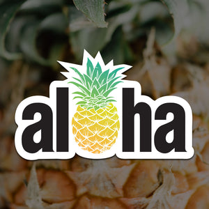 Aloha Pineapple Sticker