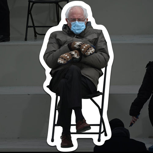 Bernie Sanders Mittens Sticker