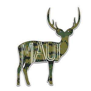 Camo Maui Deer Sticker