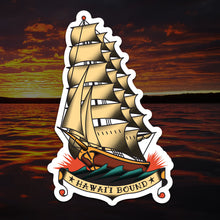 Hawai‘i Bound Clipper Ship Tattoo Sticker