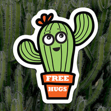 Free Hugs Cactus Sticker