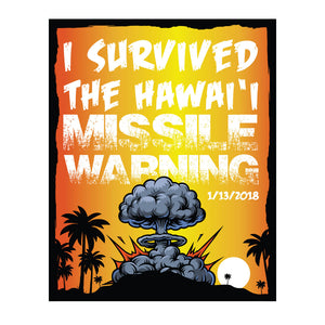 I Survived the Hawaii Missile Warning Sticker