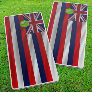 Hawaiian Flag Cornhole Wraps